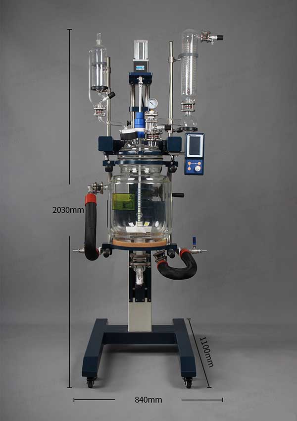 高硼硅玻璃反應(yīng)釜組成部件，工作原理
